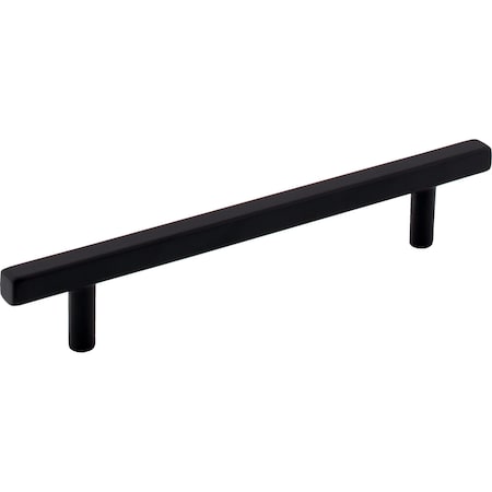 Jeffrey Alexander 128 mm Center-to-Center Matte Black Square Dominique Cabinet Bar Pull 845-128MB